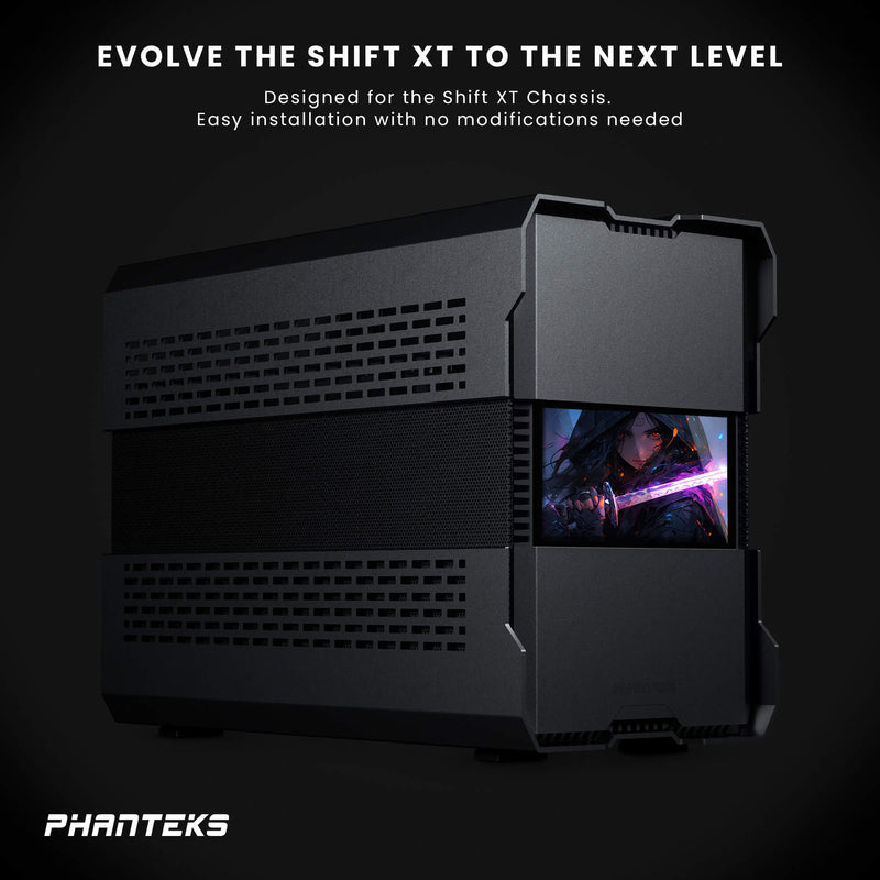 Phanteks Evolv Shift XT 5.5” Hi-Res Display, 60hz refresh rate, 2160x1440 IPS Panel with LED backlighting, Black