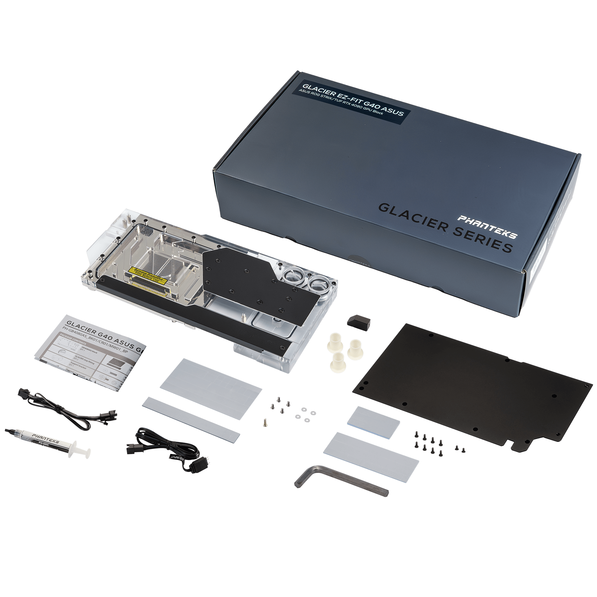 Phanteks Glacier EZ-Fit G40 ASUS GPU Block Black