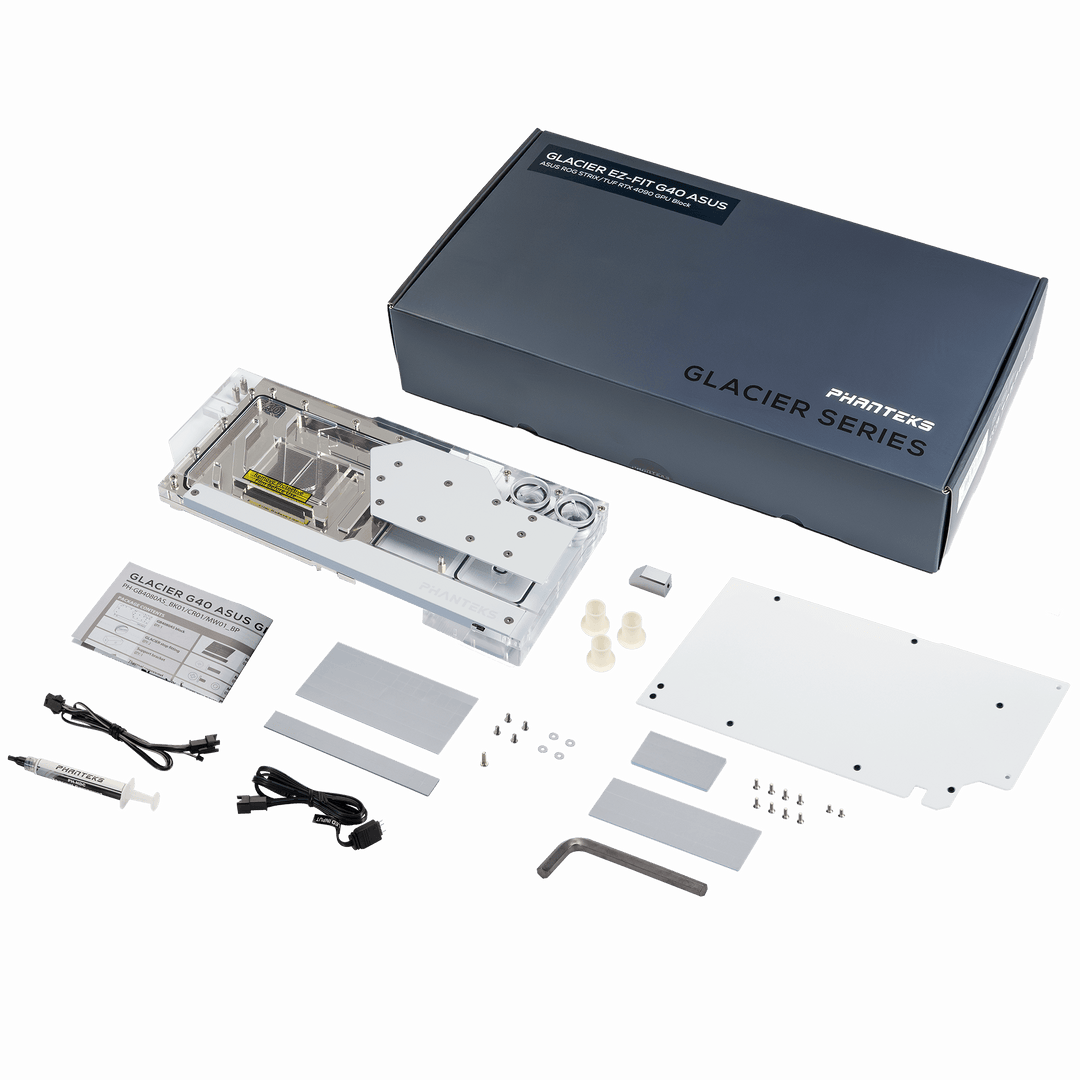 Phanteks Glacier EZ-Fit G40 ASUS GPU Block White