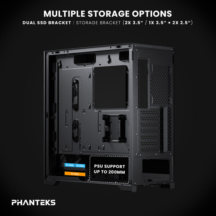 Phanteks Eclipse G370A Mid-tower Gaming Chassis Black