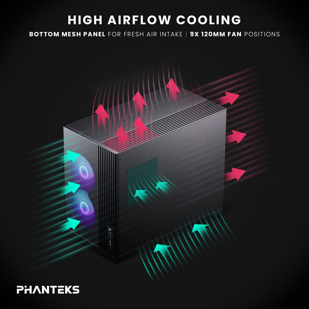 Phanteks XT M3 Micro-ATX Tempered Glass, Black