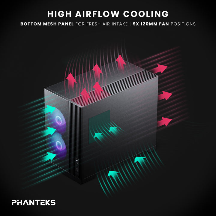 Phanteks XT M3 Micro-ATX Tempered Glass, Black