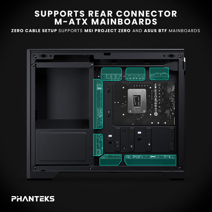 Phanteks XT M3 Micro-ATX Tempered Glass, Black