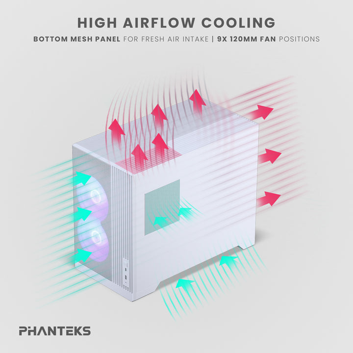 Phanteks XT M3 Micro-ATX Tempered Glass Window White