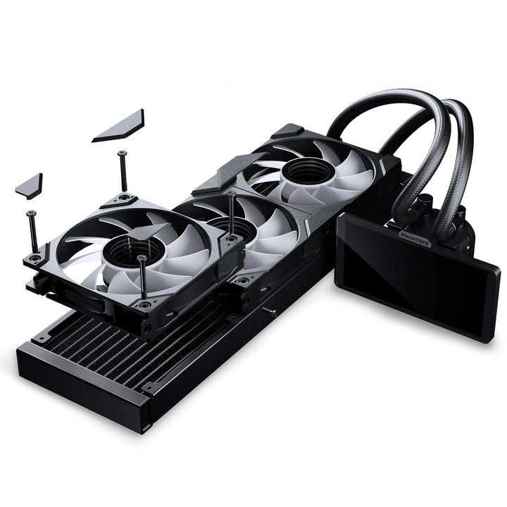 Phanteks Glacier One 360M25G2-LCD All in One Liquid CPU Cooler, Black