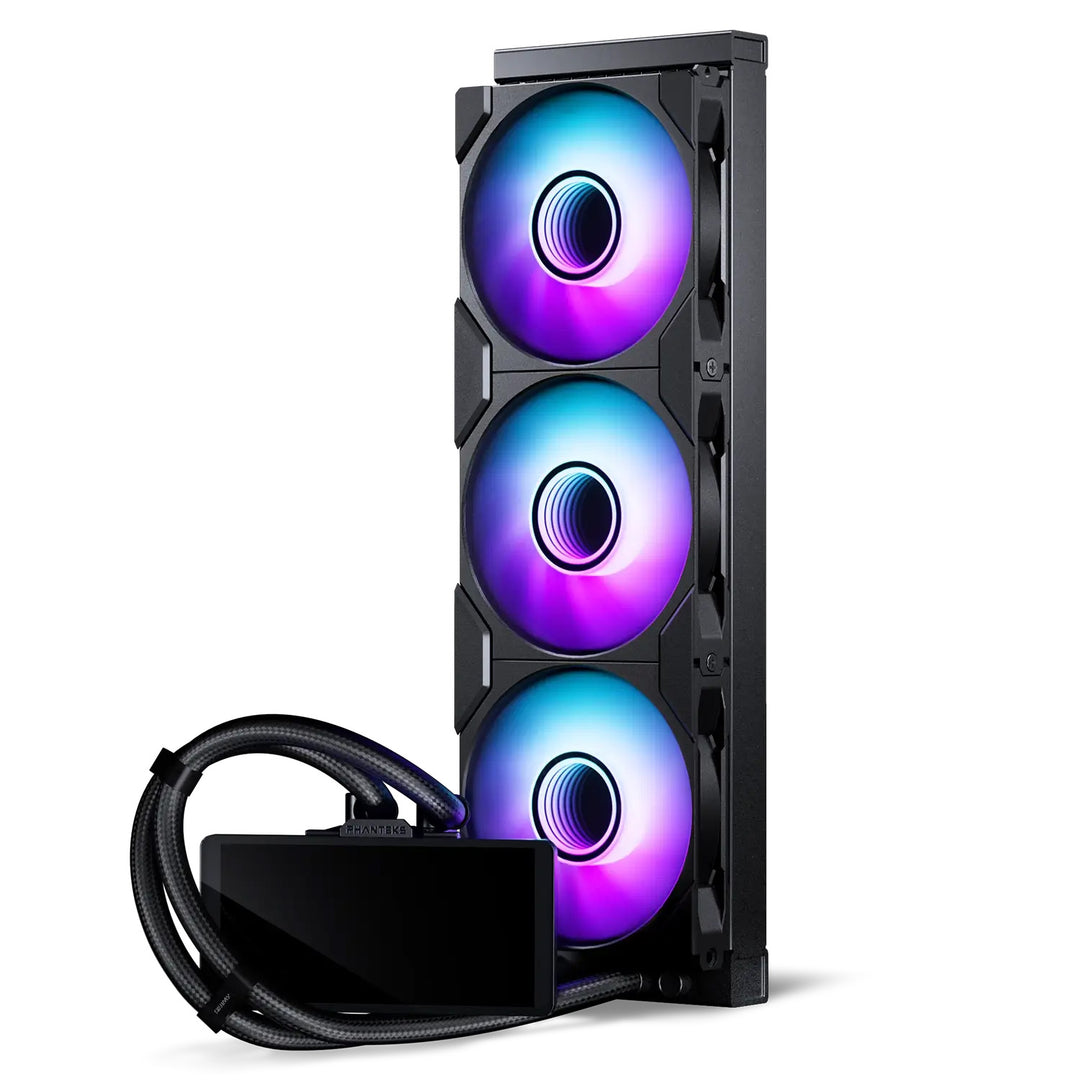 Phanteks Glacier One 360M25G2-LCD All in One Liquid CPU Cooler, Black