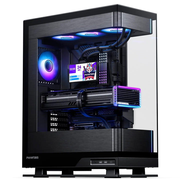 Phanteks Glacier One 360M25G2-LCD All in One Liquid CPU Cooler, Black