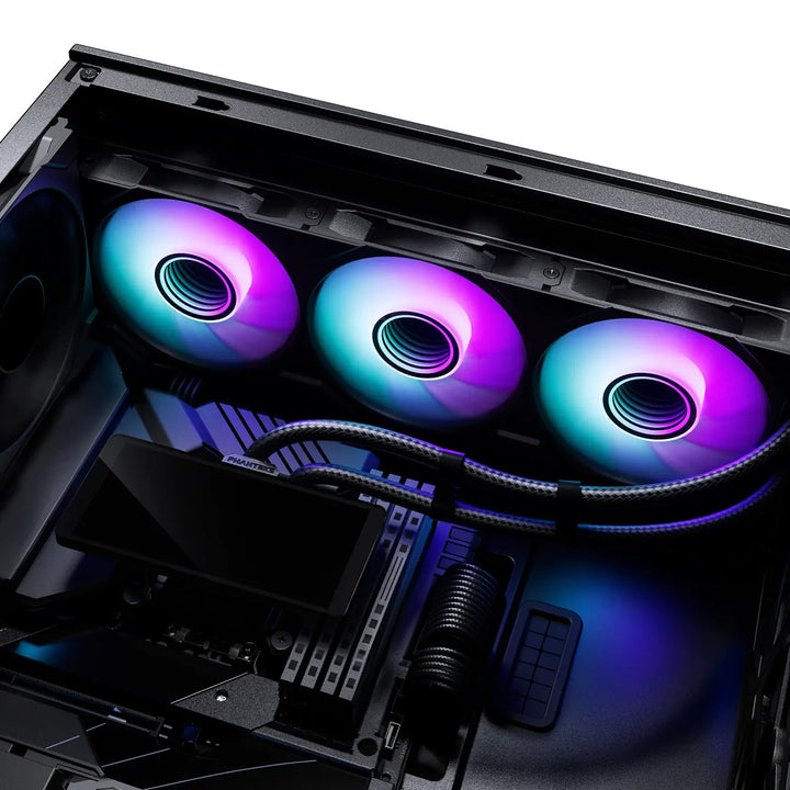 Phanteks Glacier One 360M25G2-LCD All in One Liquid CPU Cooler, Black