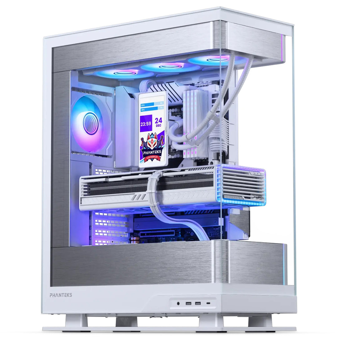 Phanteks Glacier One 360M25G2-LCD All in One Liquid CPU Cooler, White