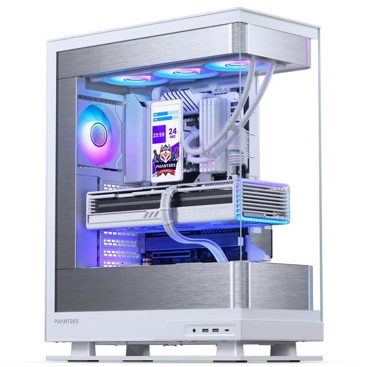 Phanteks Glacier One 360M25G2-LCD All in One Liquid CPU Cooler, White