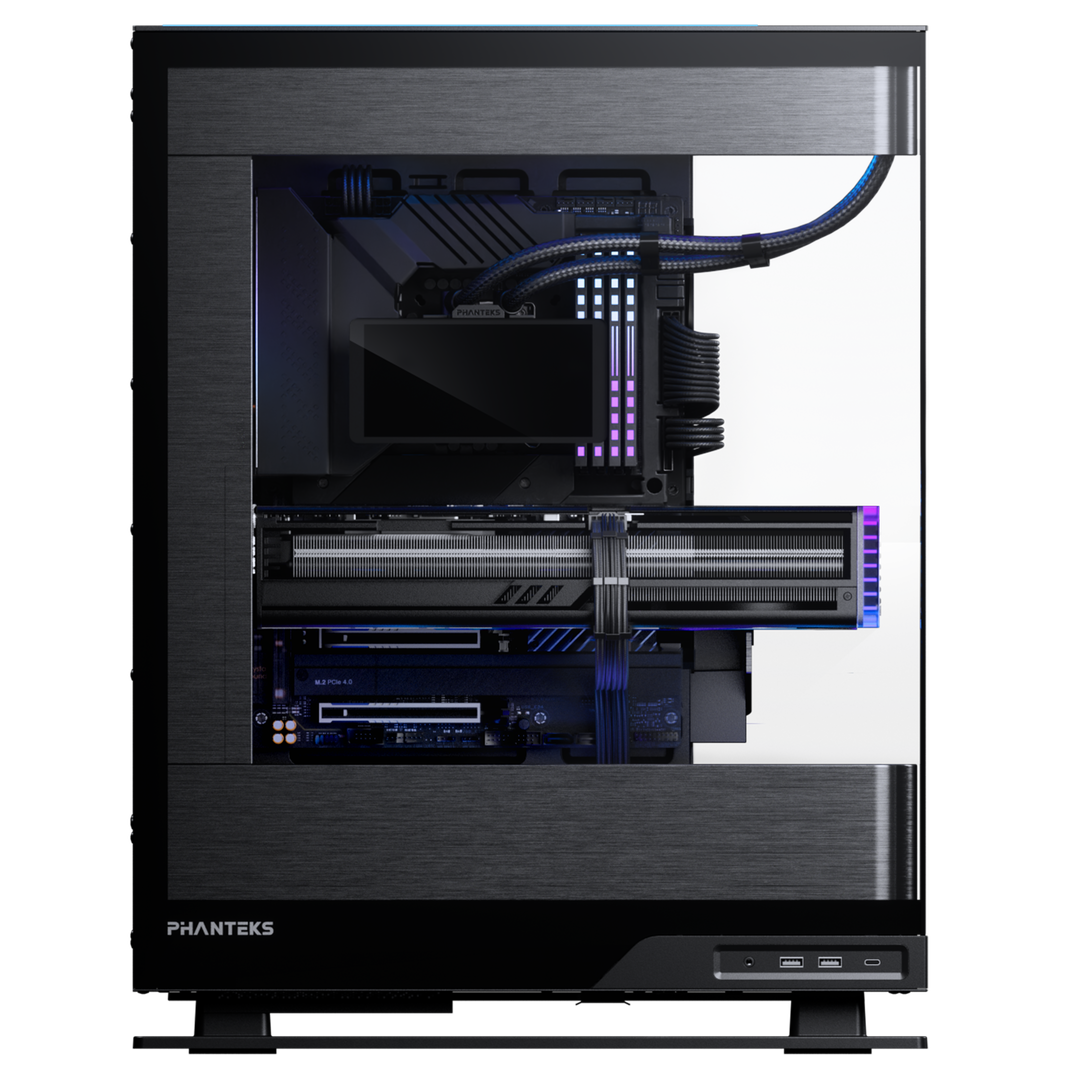 Phanteks Glacier One 360M25G2-LCD All in One Liquid CPU Cooler, Black