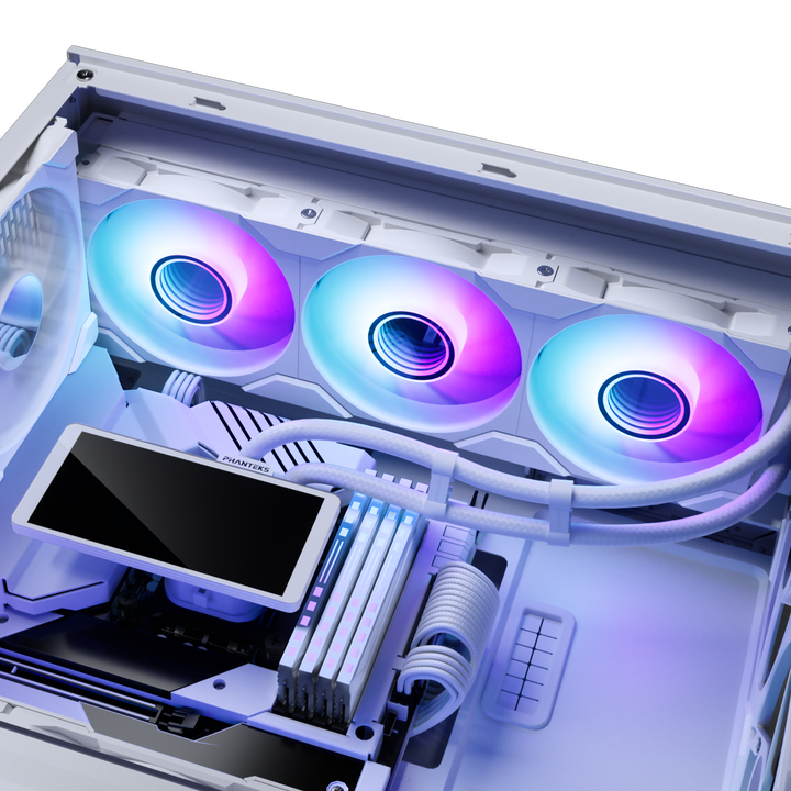 Phanteks Glacier One 360M25G2-LCD All in One Liquid CPU Cooler, White