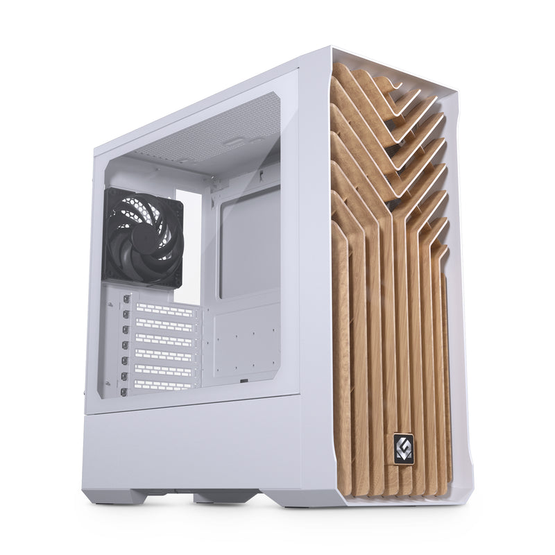 MagniumGear Neo Air 2 ATX Mid-tower, High Airflow Wood Texture Front Panel design, White