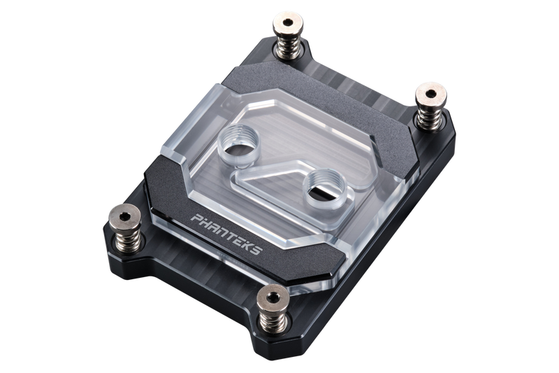 Phanteks Glacier C370A CPU Water Block for AMD Sockets AM4 and AM5, Pure Copper Base, Digital-RGB Lighting