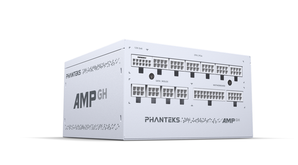 Phanteks AMP GH power supply rear view on a white background