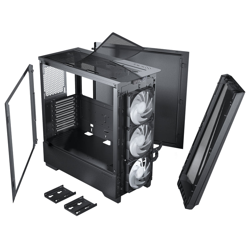 Phanteks Eclipse G360A Ultra-fine Performance Mesh, Mid-tower gaming case, Tempered Glass, Digital-RGB lighting, Black 