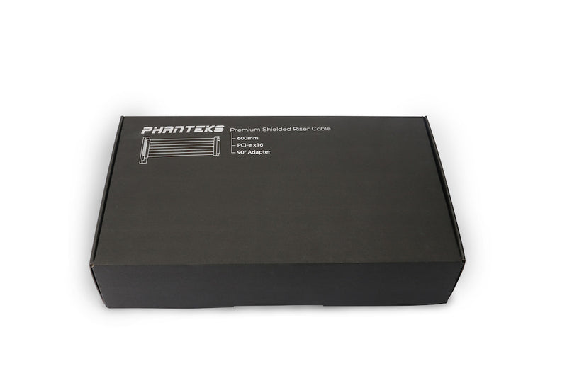 Phanteks 600 mm Premium Shielded High speed PCI-E x16 Riser Cable 90° Adapter