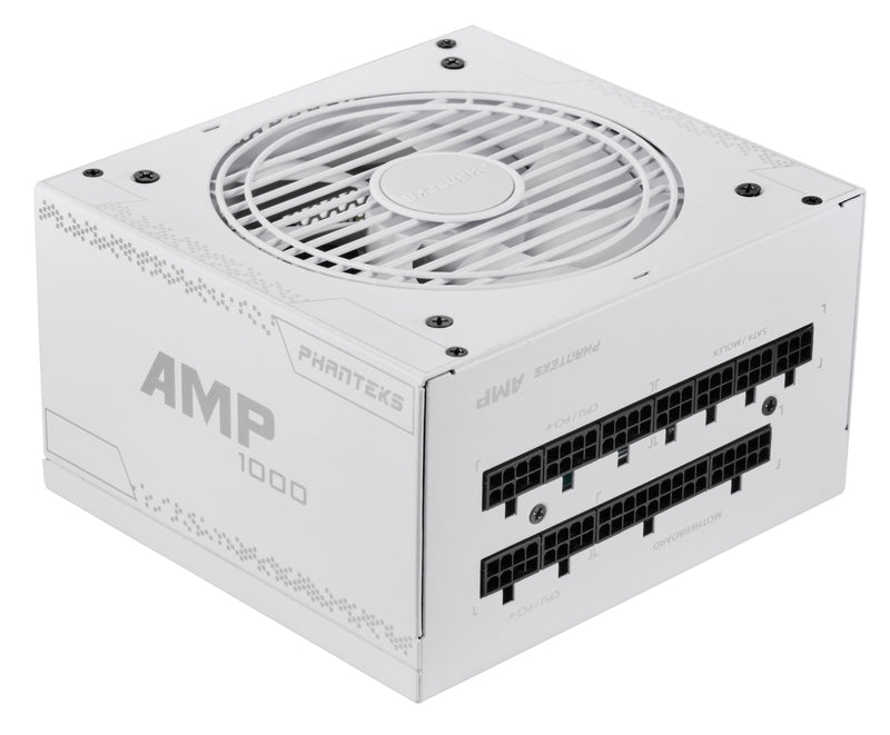 Phanteks Amp Series 1000W V2 80+ Gold Modular Power Supply White Edition, 12VHPWR Included, Revolt PRO LINK Certified