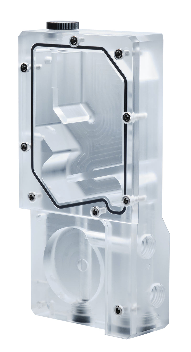 Phanteks Glacier Reservoir with Digital RGB LEDs And Passive Cooling for DDC Pump
